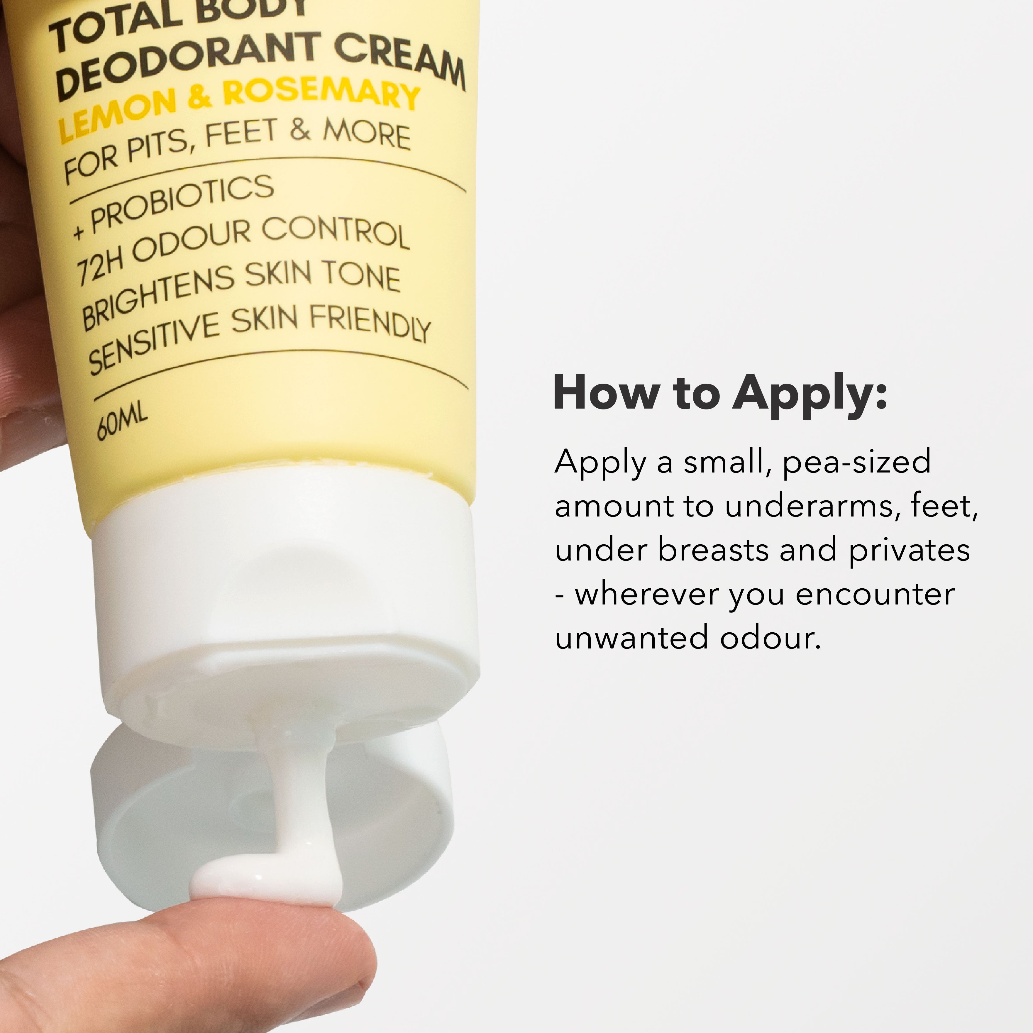 Total Body Deodorant Cream Lemon &amp; Rosemary